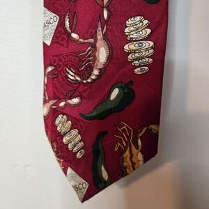 Tabasco Crawdad Red Tie